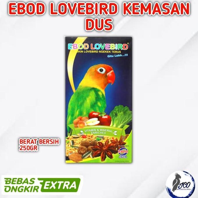 TERBARU EBOD LOVEBIRD KOTAK MAKANAN BURUNG EBOD LOVEBIRD KEMASAN DUS PROMO