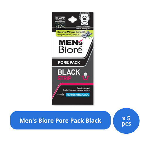 Men's Biore Pore Pack Black x 5 pcs