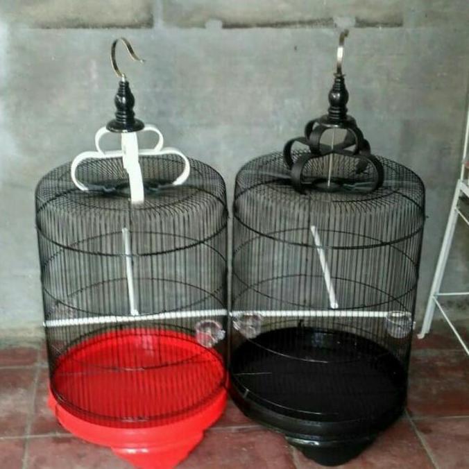 Kandang burung besi bulat jumbo import diameter 42cm