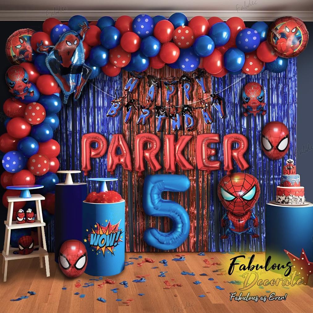 Fabulous Decorate Set Dekorasi Spiderman / Dekorasi ultah tema Spiderman / ulang tahun spiderman