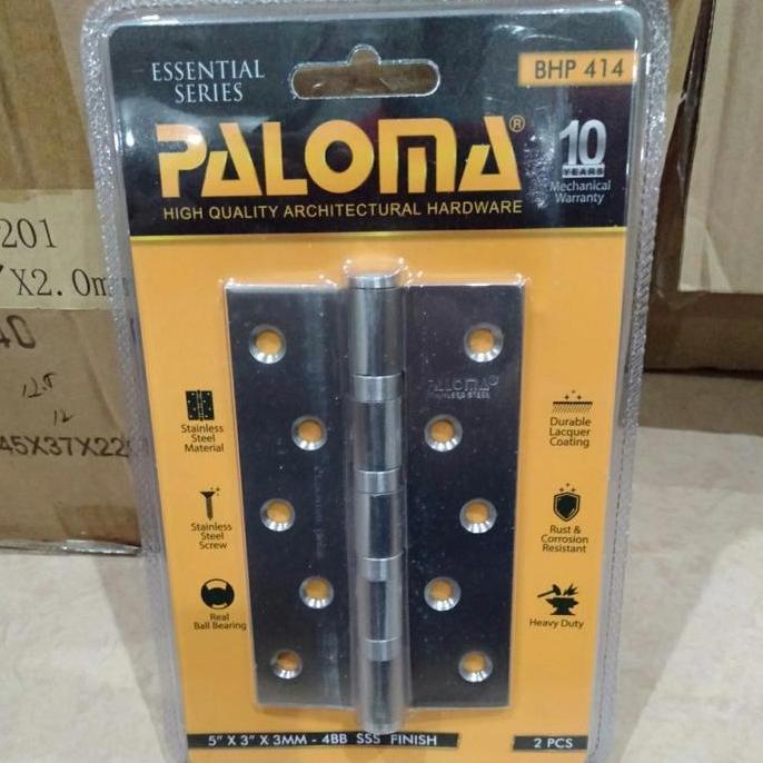 Engsel Pintu 5 inch 3mm PALOMA Stainless BHP 414