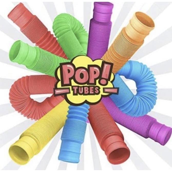 Pop Tubes Pop Tube Pop It Squishy Fidget Toys Mainan Anak Tiktok Pipa