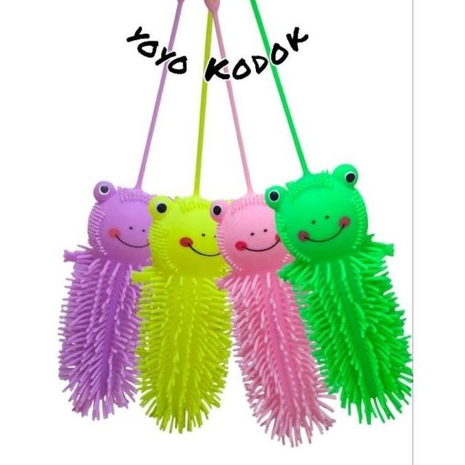 Mainan Anak Yoyo Panda Lampu Karet / Mainan anak Yoyo Kodok Squishy Karet