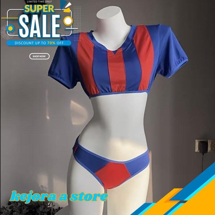 SET LINGERIE  SERAGAM PEMANDU SORAK COSPLAY SUIT SERAGAM A199 BY KEJORA STORE