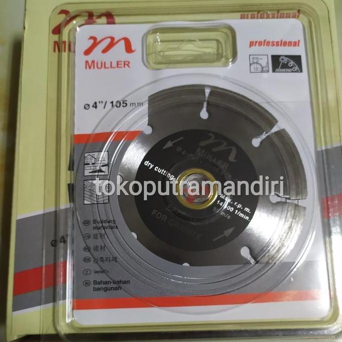 Mata pisau potong granit MULLER / DIAMOND WHEEL MULLER 4"