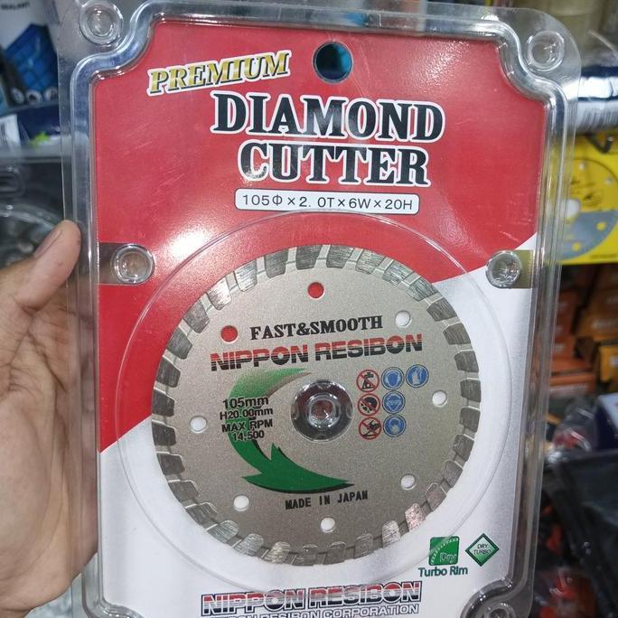 Diamond Wheel Pisau Potong Keramik Nippon Resibon Turbo
