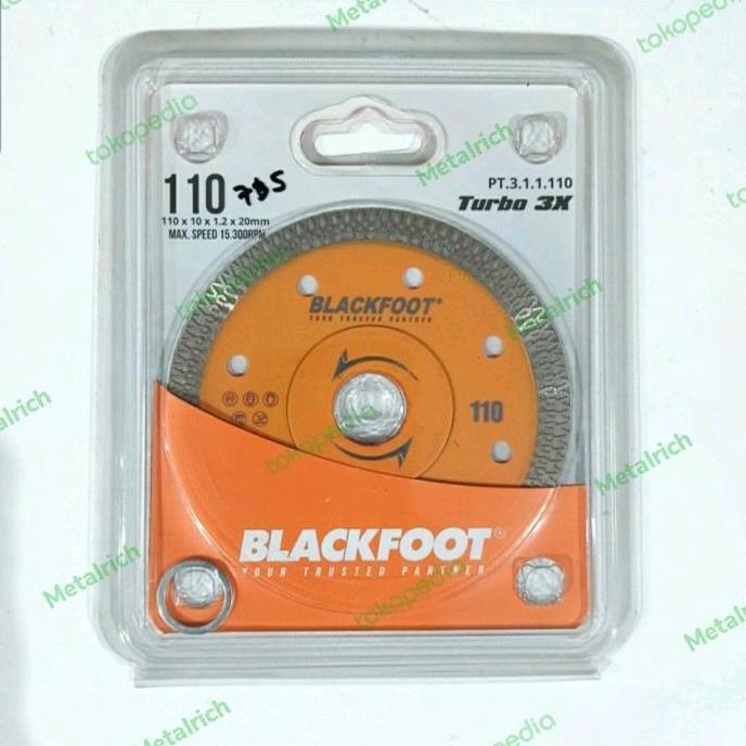 Mata Pisau Potong Kramik/Granit Turbo Blackfoot 4" inch