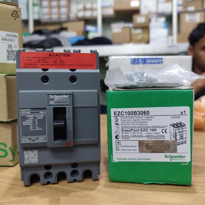 Murah MCCB SCHNEIDER 60A EZC100F3060 ORIGINAL Non COD