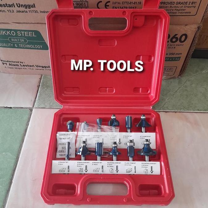 Mata Profil Trimer Router Set 12Pcs Kayu