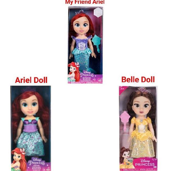 Boneka Toddler Disney Princess My Friends Rapunzel, Belle Doll Jakks 33 Cm