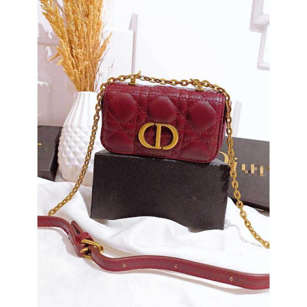 Tas Selempang Wanita Caro Micro Premium Import - Tas Bahu Mini Branded Mewah Free Box