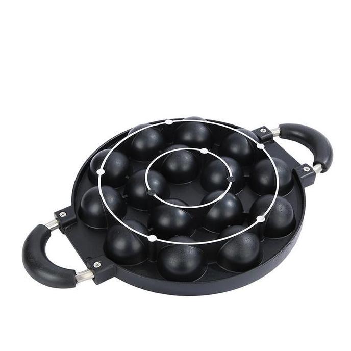 Alat Cetakan Takoyaki 19 lubang Tutup Kaca Panci Snack