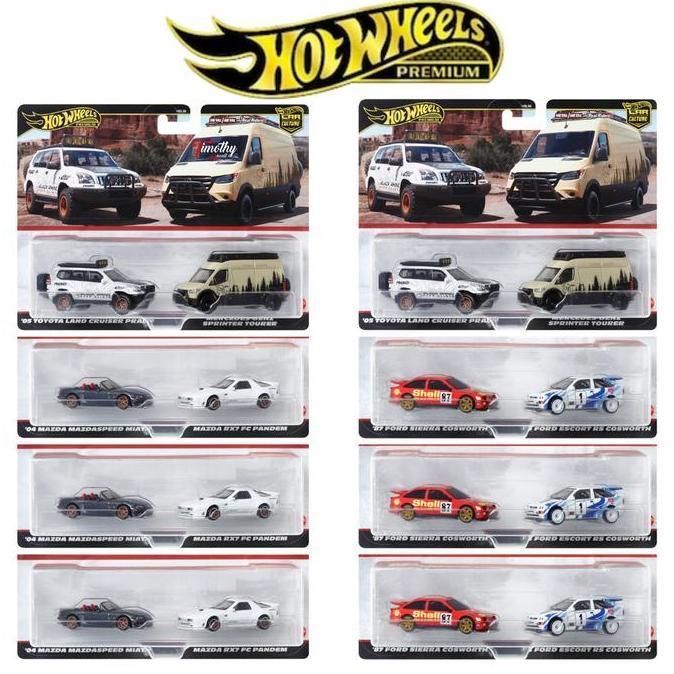Hot Wheels Grosir Kartonan Premium 2 Pack HBL L TLC PRADO MAZDA FORD
