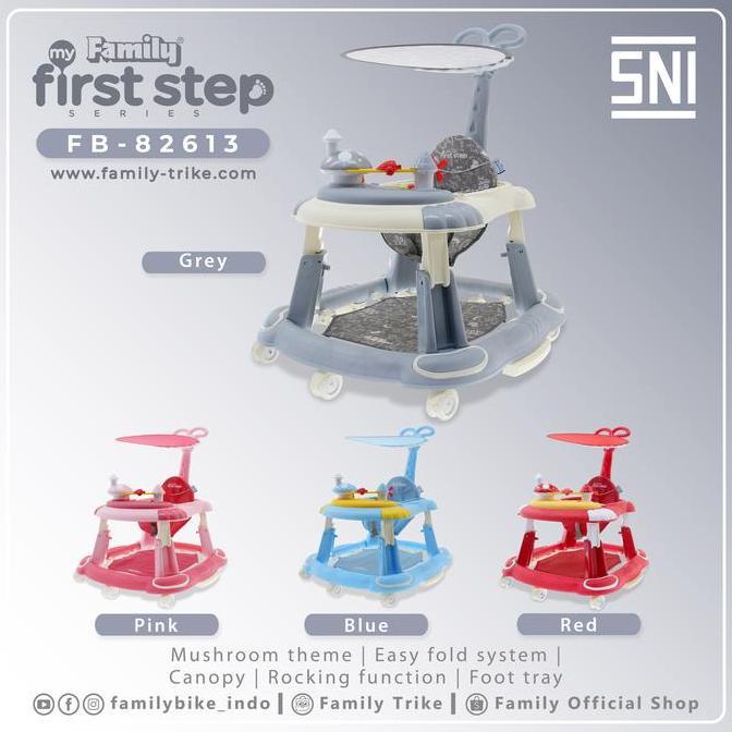 Kereta Dorong Belajar Jalan Bayi Baby Walker Family 82613 Makassar