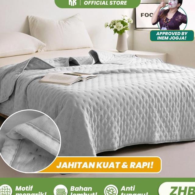 Raja X Inem Selimut Polos Halus Lembut Bahan Kain Microtex Dacron Hanya Selimut