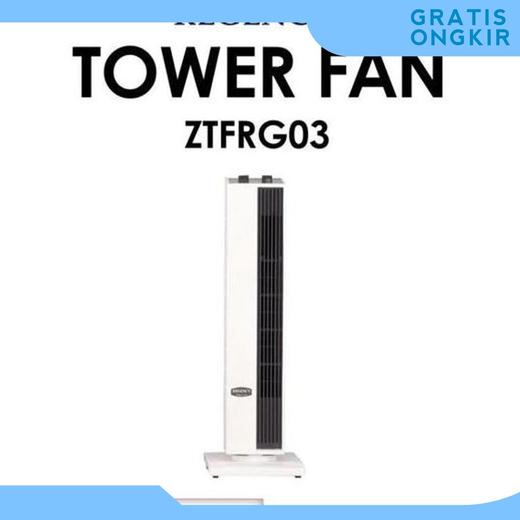 Regency Ztfrg03 Kipas Angin Tower Fan Light Grey - Garansi Putih