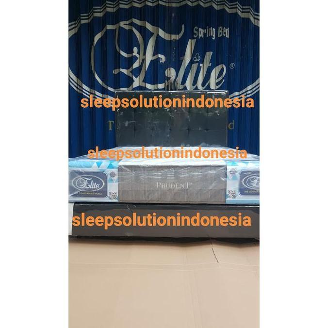 Promo PROMO Elite Springbed Prudent 120 160 180 / 180x200 full set Diskon