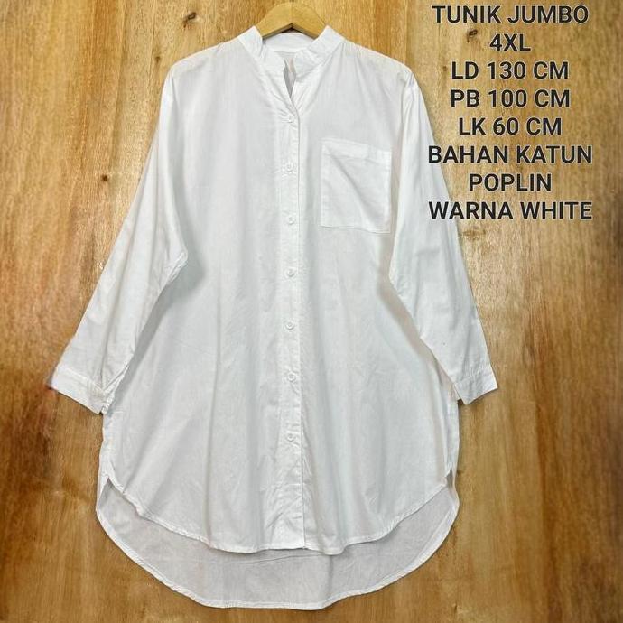Tunik Atasan Jumbo Ld 130 Cm Model Polos Kekinian Terlaris