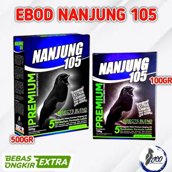 TERBARU PUR BURUNG NANJUNG 105 VOER PELET EBOD JAYA PAKAN BURUNG NANJUNG