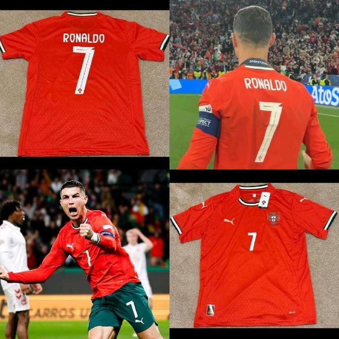 JERSEY BAJU BOLA PORTUGAL HOME 2025 + NAMESET RONALDO GRADE ORI