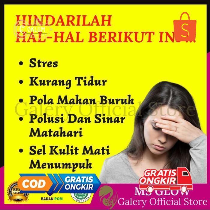 PJJ-1621 MS GLOW ORIGINAL PAKET WHITENING KRIM CREAM PAGI PERAWATAN PEMUTIH WAJAH REMAJA WANITA SKIN