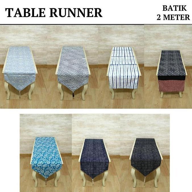 Table Runner / Taplak Meja Makan / Bed Runner Bordir Panjang 2 Meter