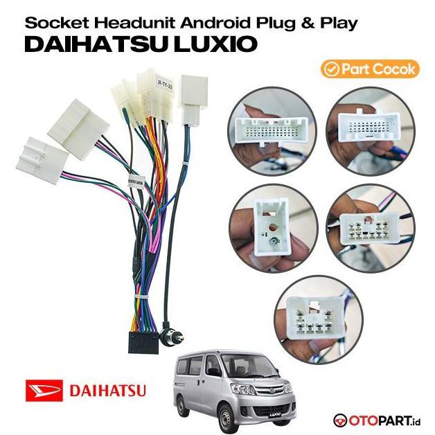 Promo Soket Kabel PNP Head Unit Android Daihatsu Luxio COD