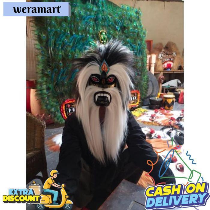 Topeng Bujang Ganong Topeng Ganongan Ponorogo Topeng  Hitam [Br 1111]