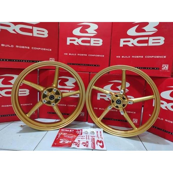 VELG RACING RCB Y15ZR MX KING / VIXION NEW SP 522 160-160 GOLD ORI RCB