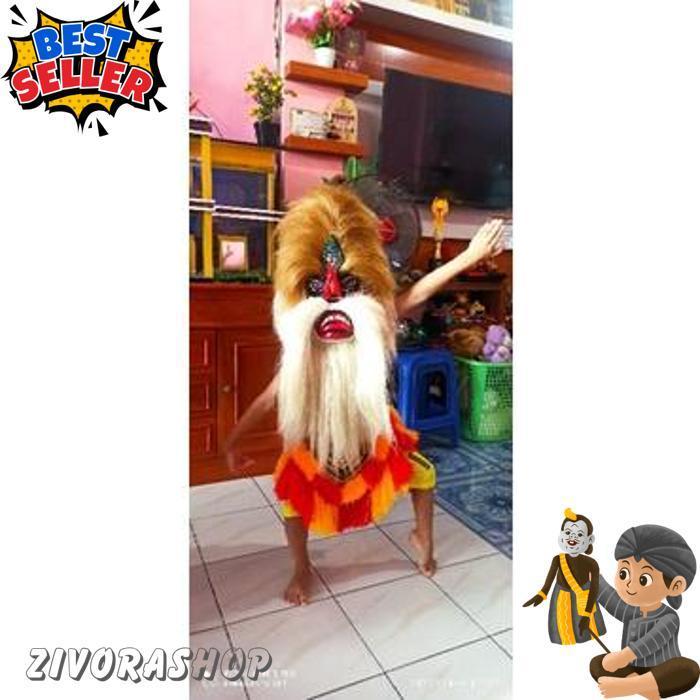 Topeng Ganongan Topeng Bujang Ganong Ponorogo Jambul Tinggi [Br 1111]