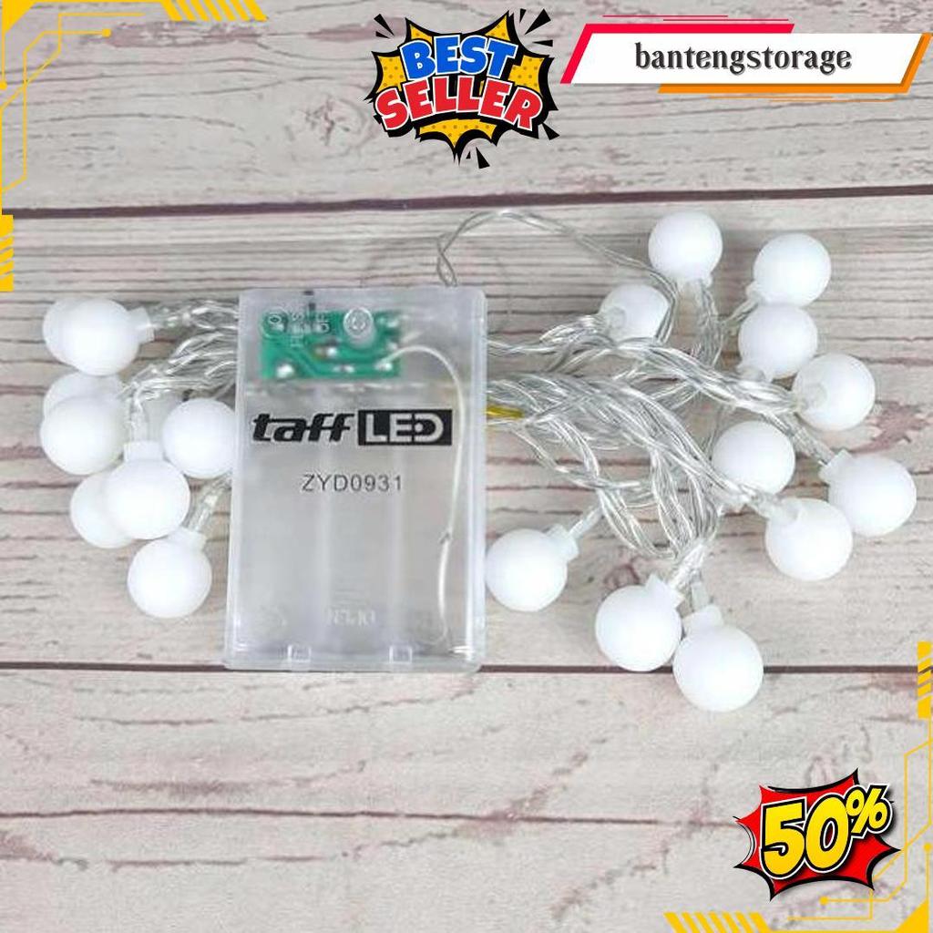 Lampu Hias Dekorasi Ruangan Kamar Tumblr Waterproof Sperical Light String Portable Bohlam Hiasan Nat