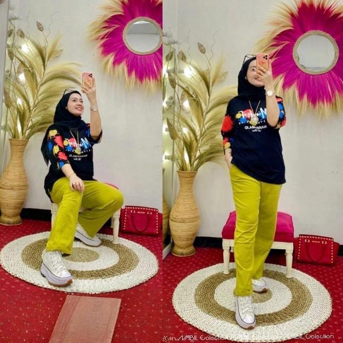 SETCEL WANITA IMPORT KEKINIAN 2023 Baju Celana