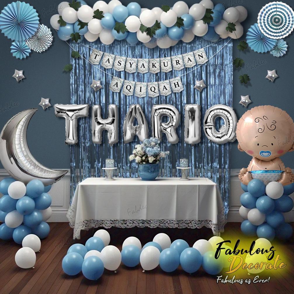 Fabulous Decorate Set Dekorasi Tema Aqiqah / Balon Tasyakuran Aqiqah / Hiasan Aqiqah