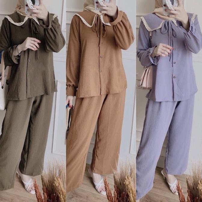 ONE SET JOLIE / SETELAN RAYON CRINKLE PREMIUM