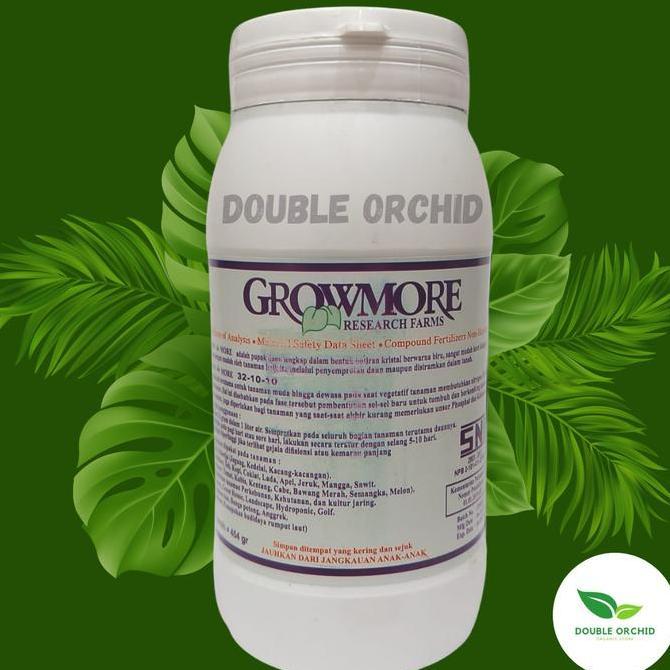 Promo Pupuk / Nutrisi NPK GrowMore Daun 32-10-10 (454gr) Akar Bunga Buah 454 Gram Kemasan Botol Pupu