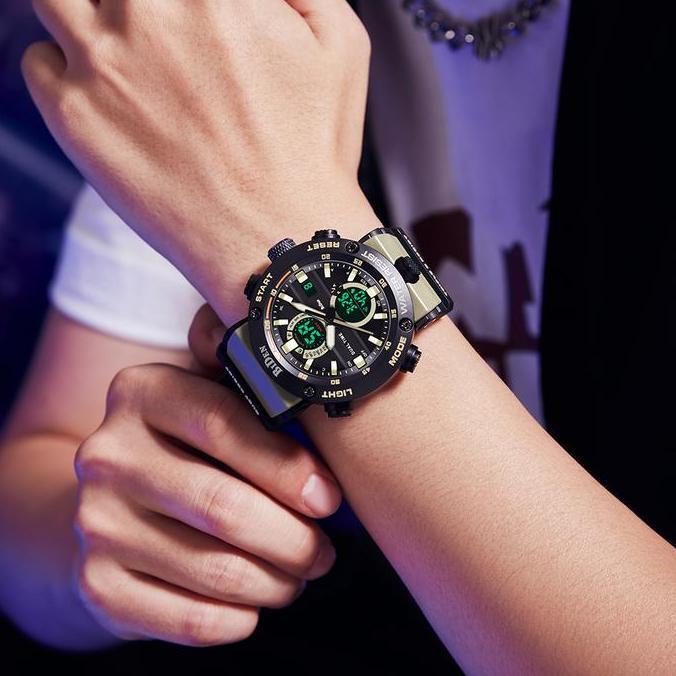 Biden Jam Tangan Pria Digital&Analog Original Olahraga Multifungsi Jam Tangan Cowok