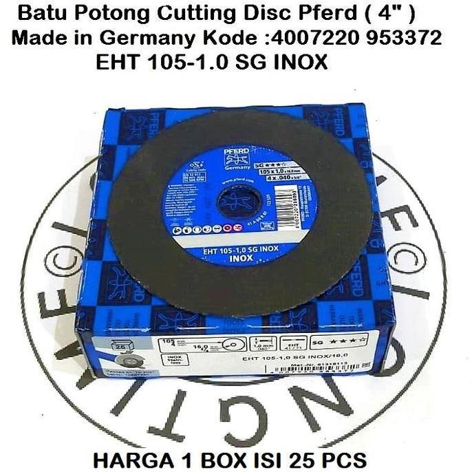 Pferd 4 inch Stainless Cutting Disc EHT INOX Batu Potong Gerinda 4"