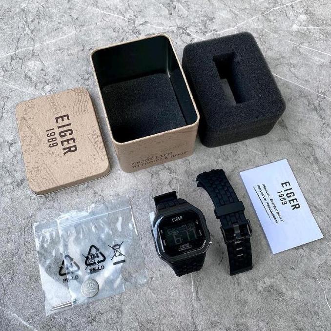 Jam Eiger Pria Jam Tangan Eiger Cowok Linville Digital Original Ori