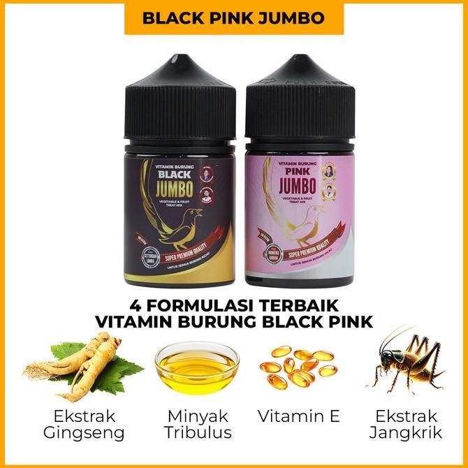 NEW - Umi Kasum Vitamin Burung Black Pink Jumbo - Meningkatkan Imunitas & Daya Ingat Kicau Burung An