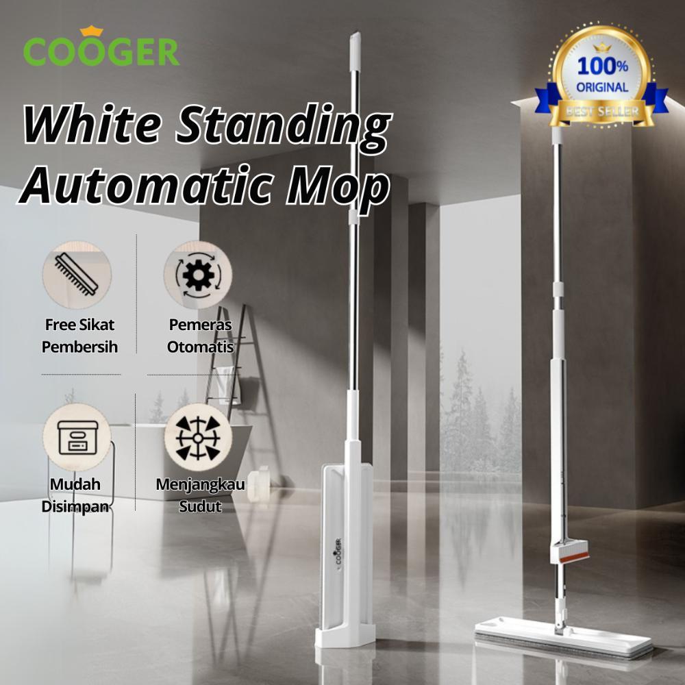 COOGER Pel Lantai Peras Otomatis Microfiber Dapat Berputar 360 Derajat Praktis Dapat Berdiri