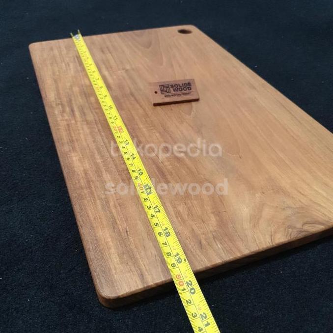 Talenan kayu jati besar jumbo 50cm x 30cm utuh tanpa sambung