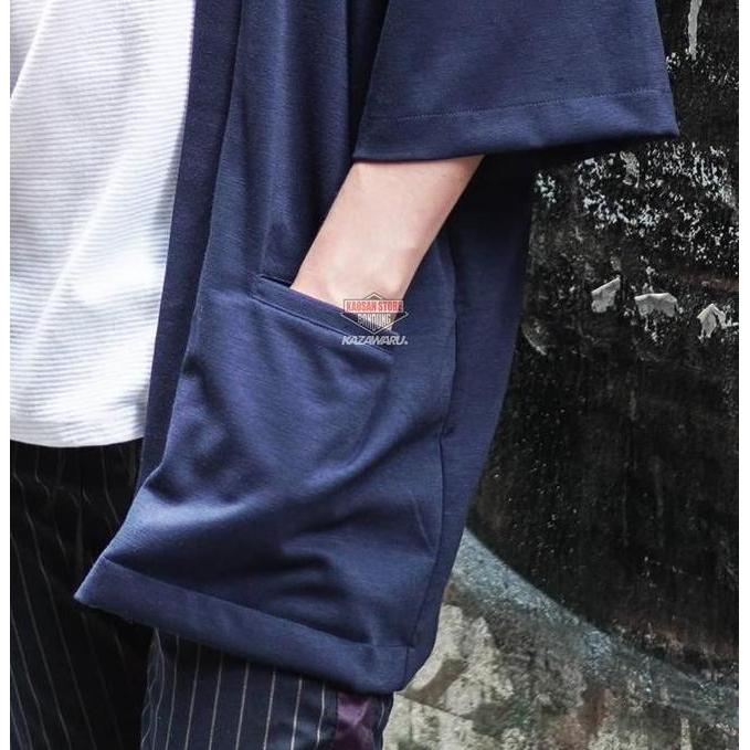 Outer Outwear Kimono Cardigan Kardigan Blajer Blazer Jas Haori Jepang Korea Cowok Cewek Cewe Cowo  L