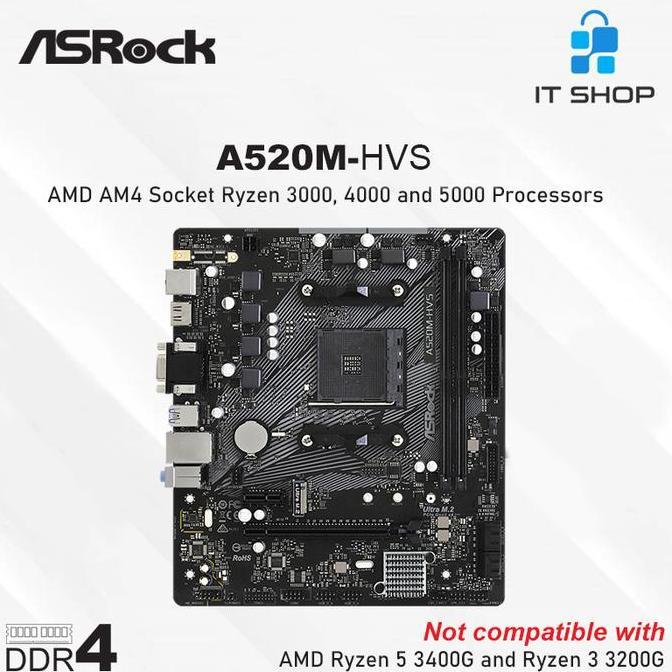 Motherboard Asrock A520M-HVS