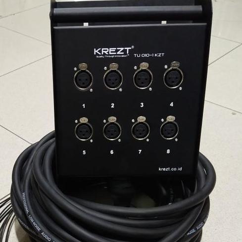 Kabel Snake 8 Channel Komplit + Stage Box Krezt 15 Meter Kp 2335