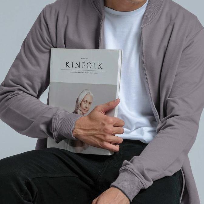 Jaket Zipper Fit Unisex Jb Jacket Bary Taupe