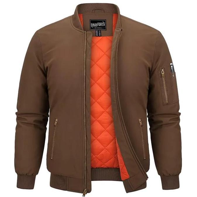 Backforth Jaket Bomber Executive Pria Casual