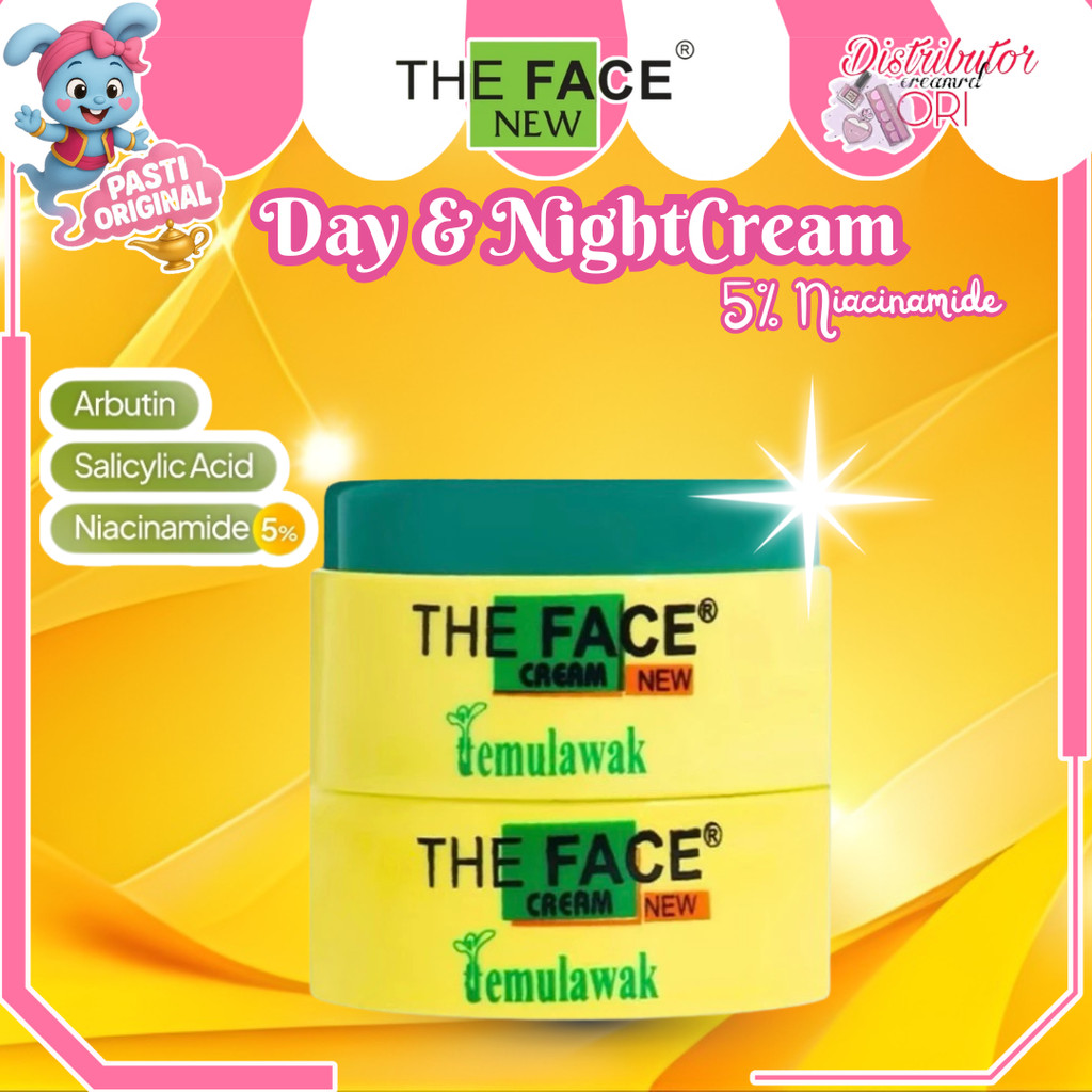 THE FACE Temulawak Day & Night CREAM 30gr | Distributor Cream Ori