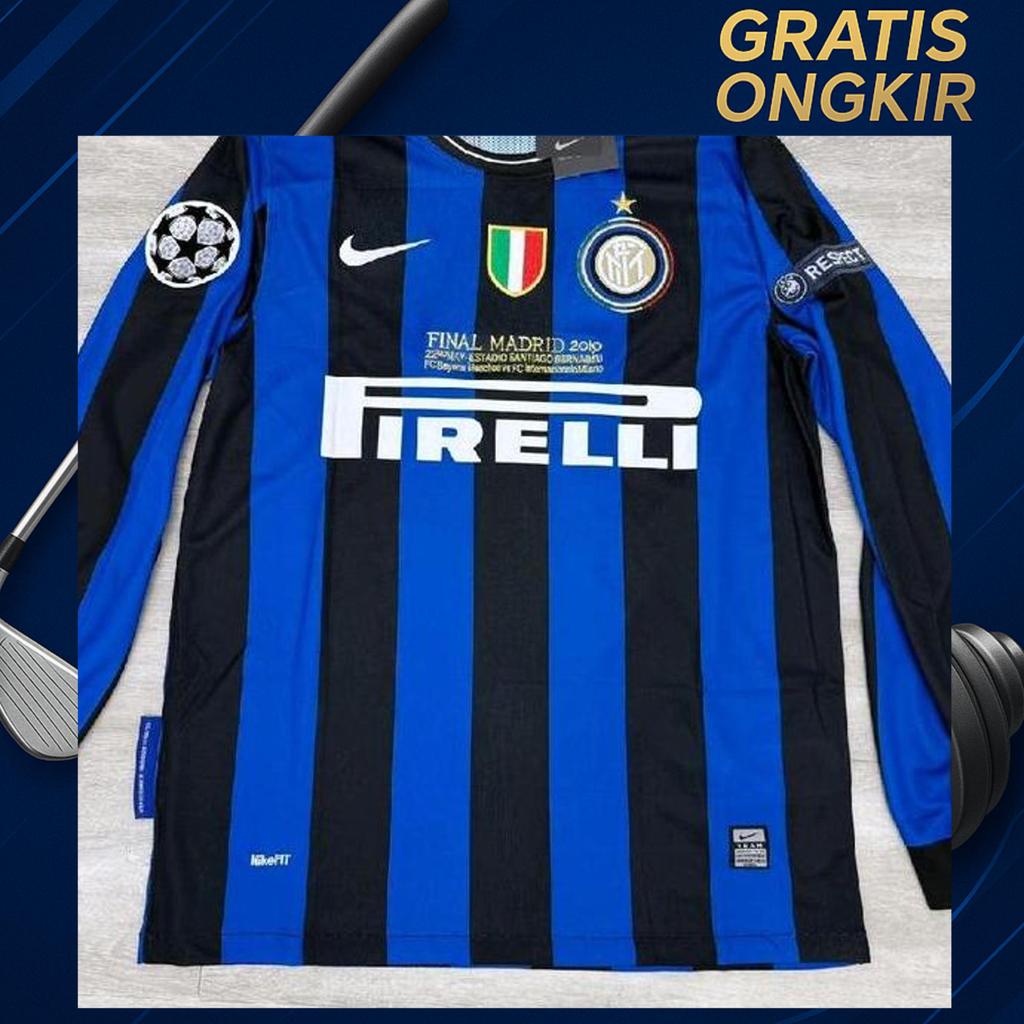 Retro | Int.Yerr Home Long Sleeve Final Madrid 2010 [Sneijder #10 Full Patch] Jerseyy Bloke Core Ker