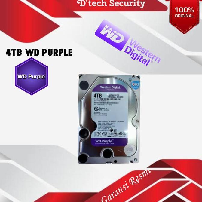 Hardisk cctv WD purple 4TB / Wd purple 4TB Original / Harddisk cctv