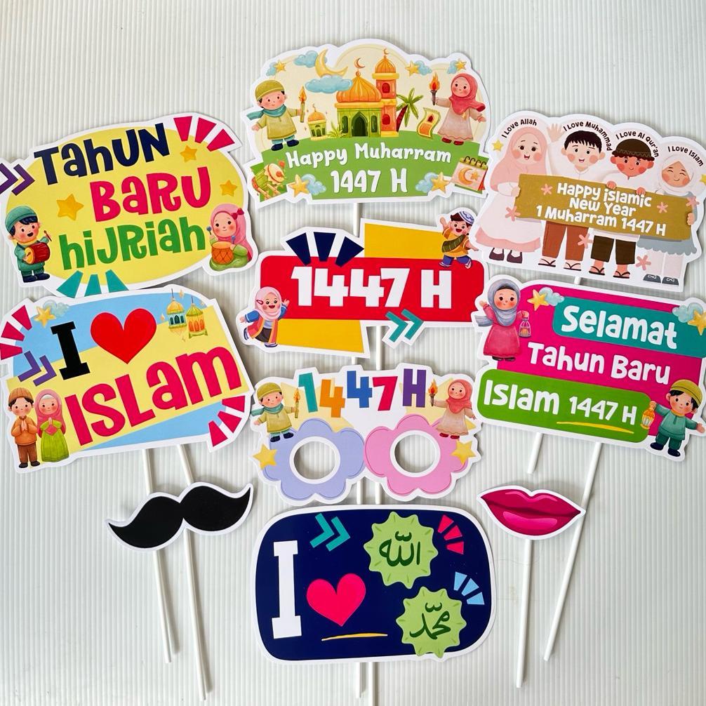 PROPS PHOTOBOOTH POSTER PAWAI TAHUN BARU ISLAM MUHARRAM HIJRIAH AKSESORIS DEKORASI FOTO